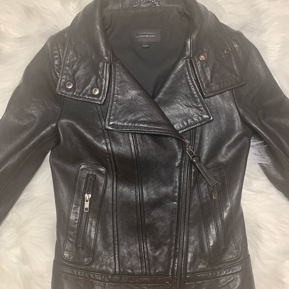 Mackage Black Leather Jacket - Picture 7 of 8